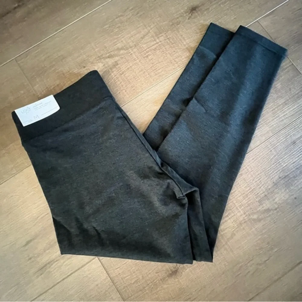 LOFT Outlet Leggings Very Slim Hip & Thighs Women M Gray Elastic Waist 33x26 NWT - Picture 5 of 8